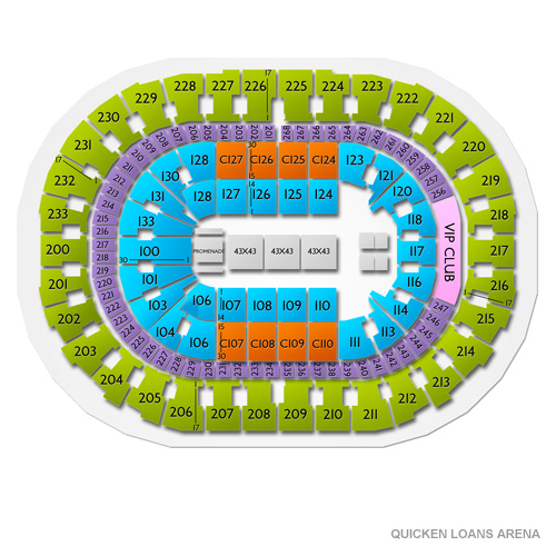 Quicken Loans Arena Ncaa Wrestling Seating Chart