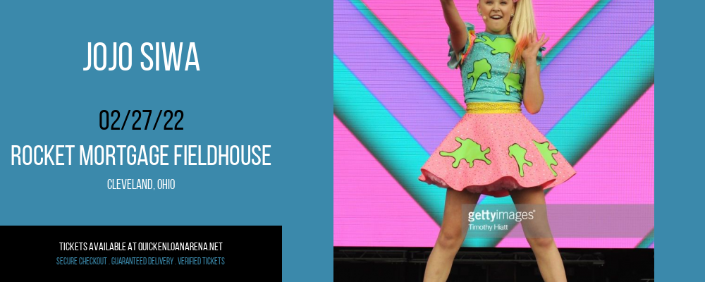 JoJo Siwa at Rocket Mortgage FieldHouse tickets JoJo Siwa at Rocket Mortgage FieldHouse